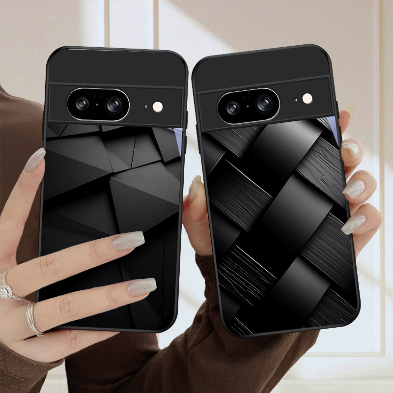เคสโทรศัพท์แก้วสีดำลายเรขาคณิต - Google Pixel 8A บทวิจารณ์และราคา